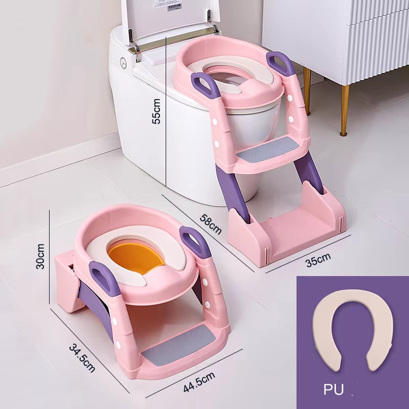 Children'S Toilet Seat Step Toilet for Baby Boys Girls Auxiliary Cushion Stand Step Stool Children'S Urine Bucket Pedestal Pan