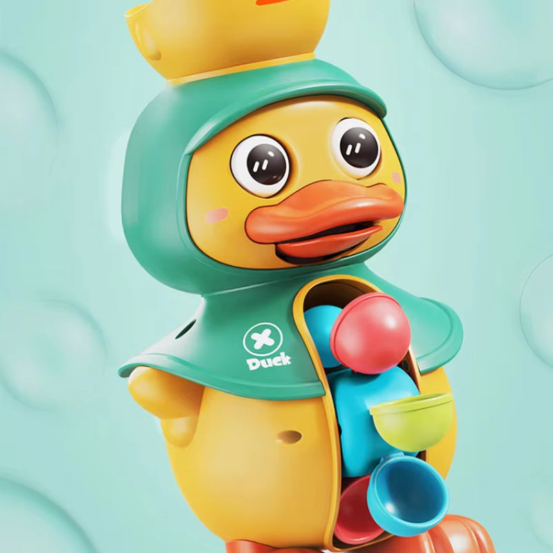 Baby Duck Shower Toy Cute Cartoon Rotating Water Car Suction Cup Bathtub Sprinkler Children'S Water Playing Sprinkler Big Duck