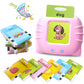Kids Learning English Flash Card Reading Machine Educational Audio Electronic Card Book Montessori Language Toy for Home School