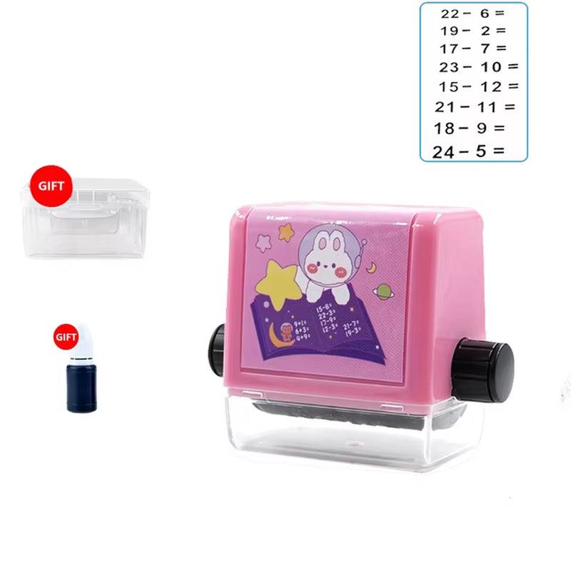 Mathematics Practice Number Rolling Stamp Addition and Subtraction Primary School Students Practice Questions within 100 Math