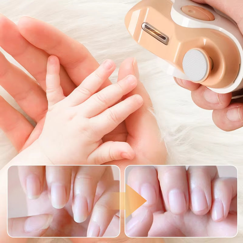 2 in 1 Electric Polishing Automatic Nail Clippers Multifunctional Portable Automatic Nail Grinder Electric Manicure Tool