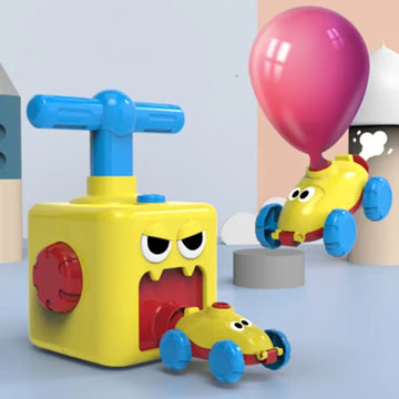 Balloon Launcher Manual Balloon Pump Car Racer Party Supplies Preschool Educational Science Toys for Kids Boys Girls 3+Years Old