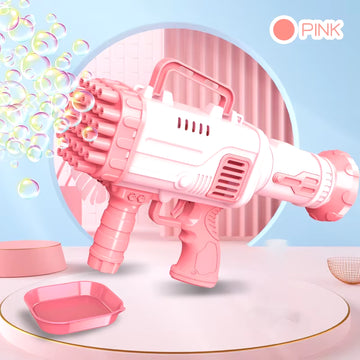 Bubble Gun 32 Hole Rocket Bubbles Machine Gun Shape Automatic Blower Pomperos Outdoor Wedding Toys Gifts for Kids Children Party